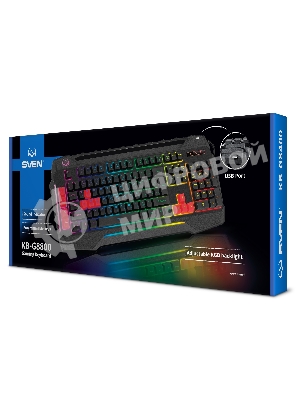 Клавиатура SVEN KB-G8800 проводная, USB Type-A, чёрный
