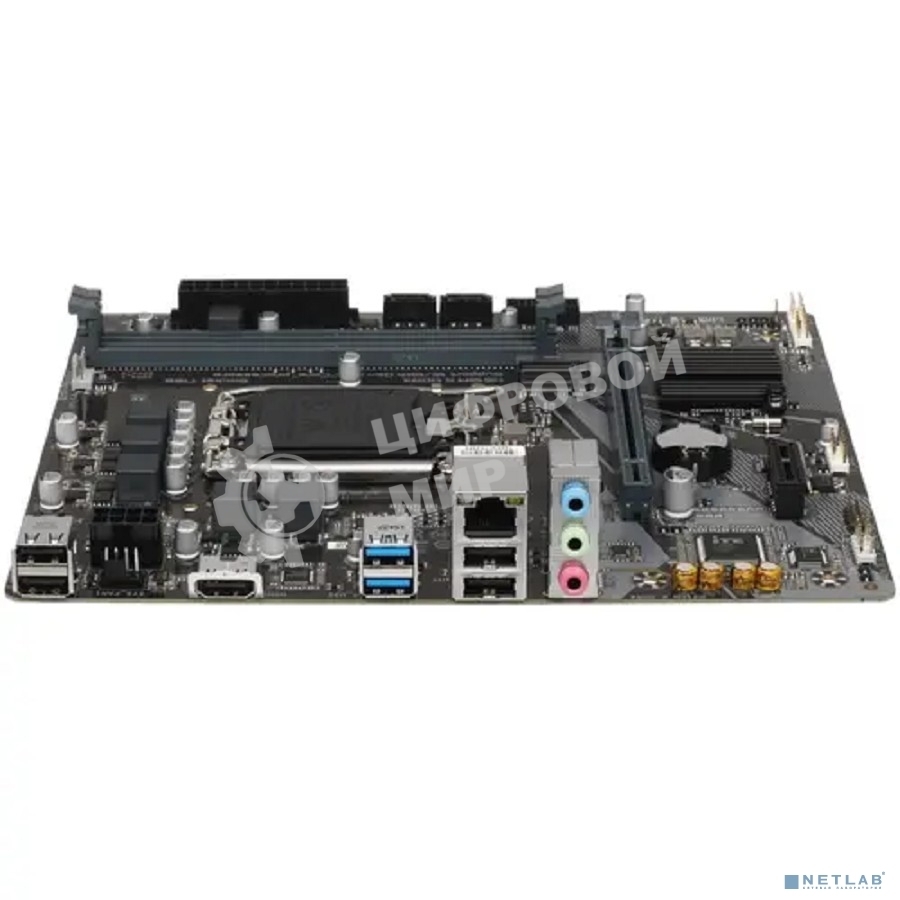 Материнская плата Gigabyte H610M K DDR4 V2.0, LGA 1700, Intel H610, 2xDDR4, 2xSATA, 1xM.2, 1xPCIe 4.0 x16, 1xPCIe x1, 1xHDMI, 1x 1Gb LAN, 2xUSB-A 3.2 Gen 1, 4xUSB-A 2.0, 3x 3.5 мм, 7.1, mATX