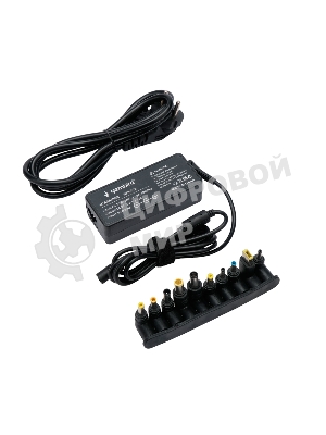 Блок питания универсальный автоматический Gembird для ноутбуков 18,5В-20В, 65Вт, 10 штекеров (NPA-DC8)