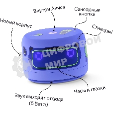 Умная колонка Yandex Станция Лайт 2 Алиса фиолетовый 6W 1.0 BT/Wi-Fi 10м