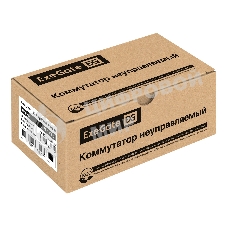 Коммутатор неуправляемый ExeGate EDES-1008C (8-портовый UTP 10/100Mbps, с функцией энергосбережения (Green Ethernet Technology), настольный/настенный)