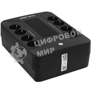 Источник бесперебойного питания UPS SAFE PRO 650, Li-AS, Br, 600/360 ВА/Вт, LED, USB, RJ11/45, SCHUKOx8, 1*7 Ач