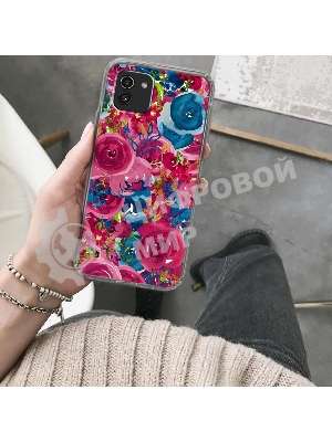 Чехол (клип-кейс) Gresso Air, для Samsung Galaxy A03, прозрачный/рисунок gr17aaae9199
