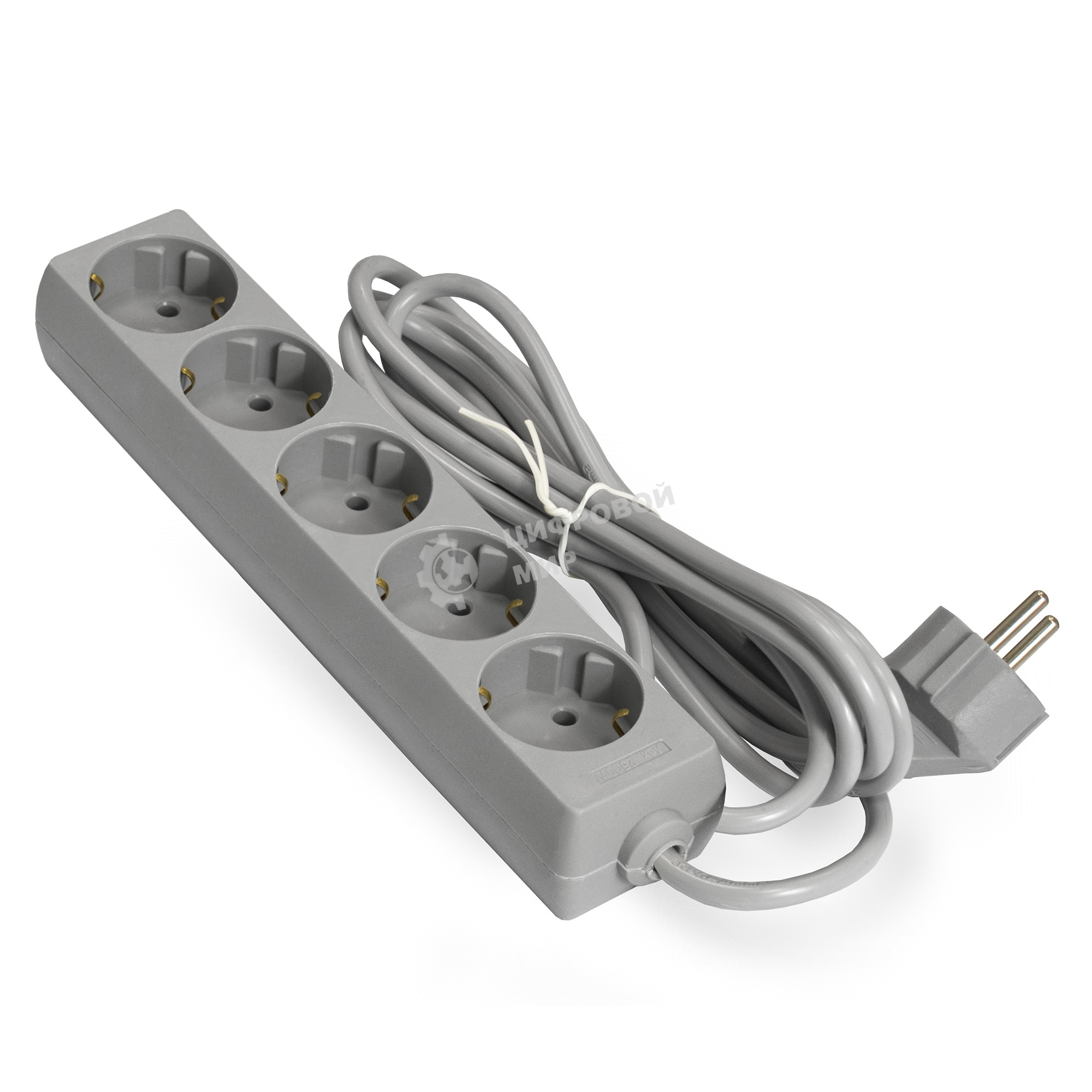 Сетевой фильтр ExeGate EX285826RUS ECE-5-5G (5 евророзетки с заземлением, 5 м, серый)