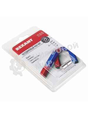 Неодимовый магнит диск Rexant 10х10мм сцепление 3,7 кг (упаковка 2 шт)