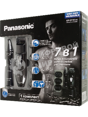 Машинка для стрижки Panasonic ER-GY10CM520 черный (насадок в компл:4шт)