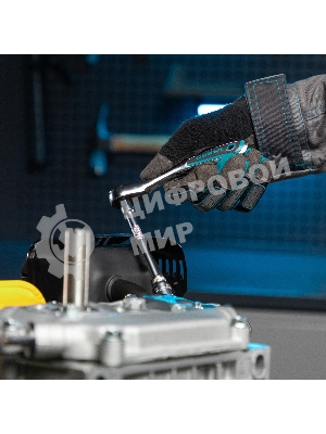 Набор торцевых головок Gross, трещотка 120 зубьев, 12 предметов, 1/4