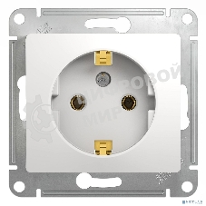 Механизм розетки 1-м СП Glossa 16А с заземл. бел. SchE GSL000143