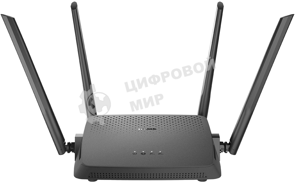 Роутер беспроводной D-Link DIR-825/RU/R7 (DIR-825/RU/R7A) AC1200 10/100/1000BASE-T черный