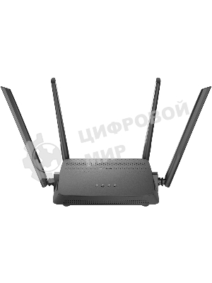 Роутер беспроводной D-Link DIR-825/RU/R7 (DIR-825/RU/R7A) AC1200 10/100/1000BASE-T черный