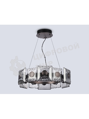 Светильник Ambrella light LH31024 GR/SM серый/дымчатый 56W 3000K D570*150