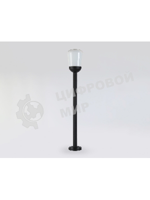 Светильник Ambrella light ST2095 BK/FR черный/белый матовый IP54 E27 max 40W D150*950