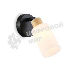 Светильник Ambrella light TR8720 BK/WD черный/дерево E14 max 60W 175*100*160