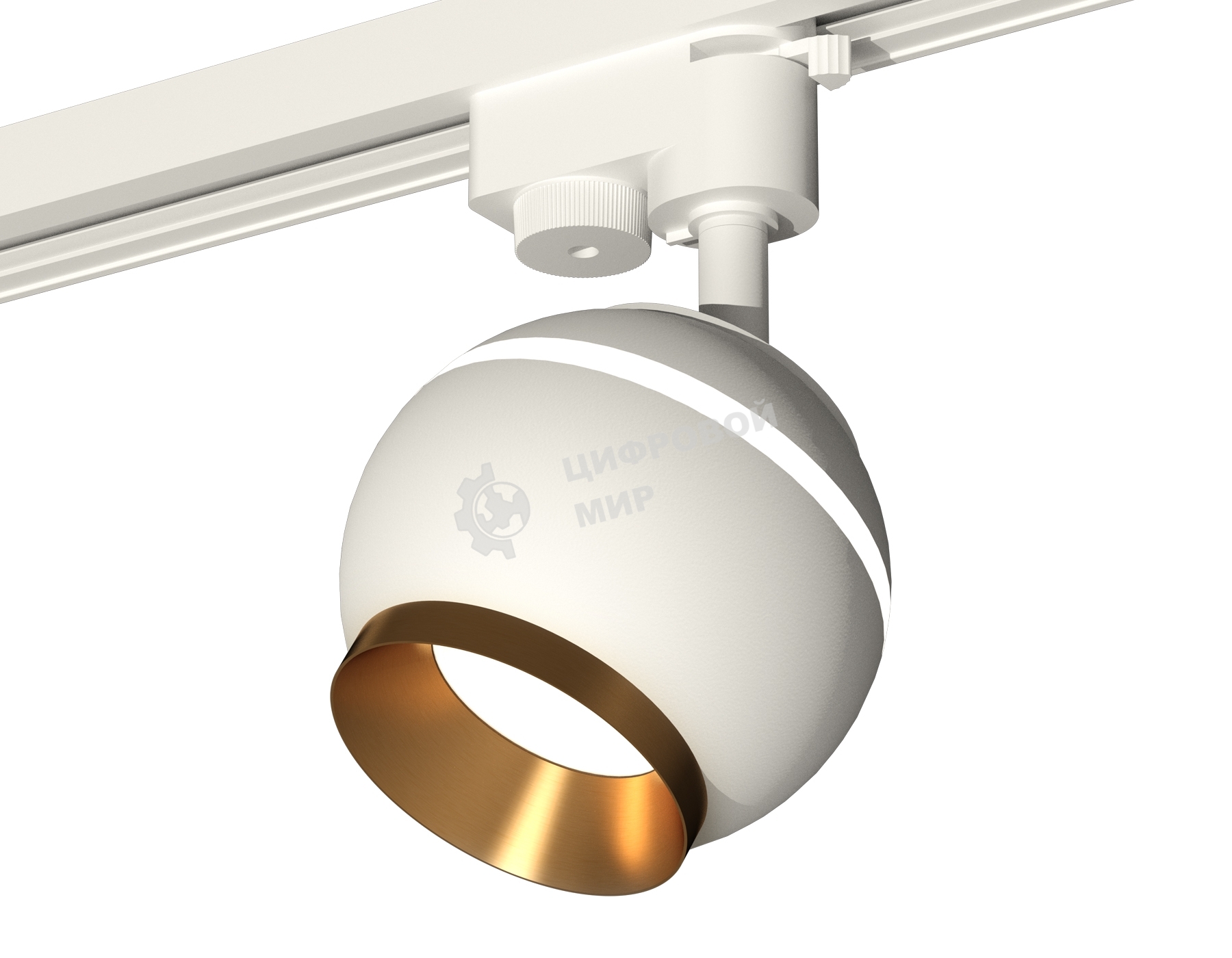 Светильник Ambrella light XT1101023 SWH/PYG белый песок/золото желтое полированное GU5.3 LED 3W 4200K (A2520, C1101, N7034)