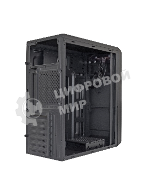Компьютерный корпус Miditower ExeGate XP-332 Black, ATX, (XP500, Black,120мм), 2*USB, Audio