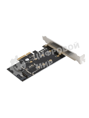 Переходник ExeGate EXE-509 M.2 B key + M.2 M Key -> PCI-Ex4/SATA