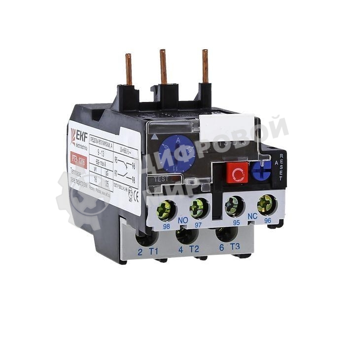 Реле тепловое РТЭ 1306 1-1.6А EKF rel-1306-1-1.6