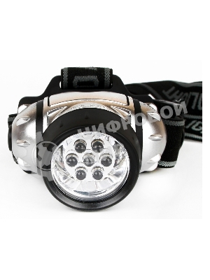 Фонарь ULTRAFLASH LED5351налобн металлик 7led 3 реж 3xr03 пласт коробка