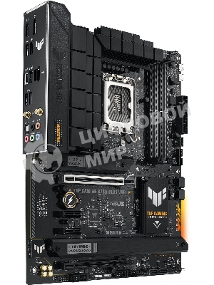 Материнская плата ASUS TUF GAMING B760-PLUS WIFI, LGA1700, Intel B760, 4xDDR5, 4xSATA, 3xM.2, 1xPCIe 5.0 x16, DisplayPort, HDMI, 1x2.5Gb LAN, USB Type-C, 5x3.5 мм, 7.1, ATX