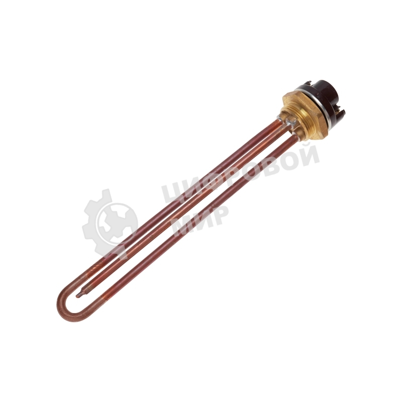 Нагревательный элемент для бойлера, ТЭН, RDT-1500 Вт, фланец М6, 42 мм, с терморегулятором 80 градусов и прокладкой