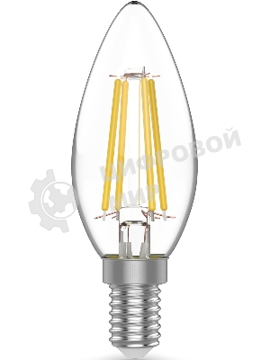 Лампа светодиодная Gauss Basic 1031116T 5.5Вт цок.: E14 свеча 240B 2700K св. свеч. белый.теп. (упак.: 3 шт)