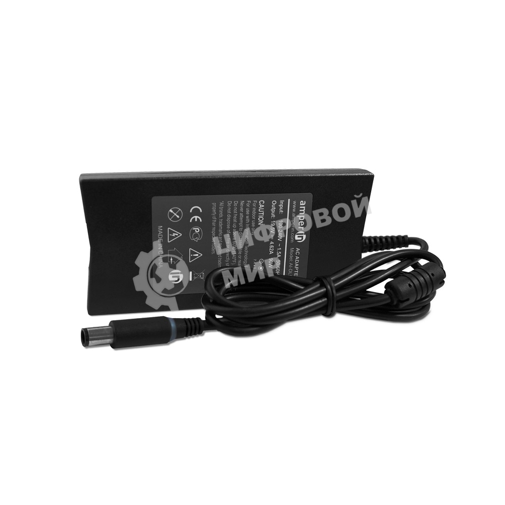 Блок питания (сетевой адаптер) Amperin AI-DL90S для ноутбуков Dell 19.5V 4.62A 7.4pin slim