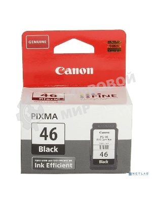 Картридж струйный Canon PG-46 9059B001 черный для Canon Pixma E404/E464 (15мл)