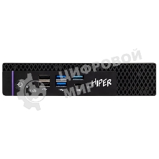 Мини ПК HIPER FACTUM FT20 Intel Core i5 14400(2.5Ghz)/16Gb/512PCISSDGb/noDVD/BT/WiFi/war 1y/1.3kg/черный/Win 11Pro + БП 120Вт/металл/VESA Адаптер на 75х75, 100х100