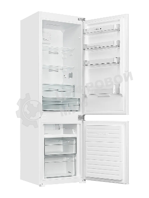 Встраиваемый холодильник Kuppersberg RBN 1763, полезный объем 233 л, сенсорное управление, полезный объем морозильной камеры 63 л, No Frost, LED подсветка, перенавешиваемые двери, суперзаморозка, отсек для овощей, белый