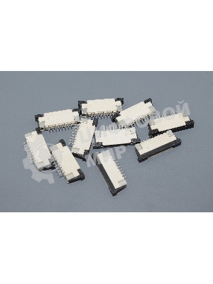 Разъем FPC Half Coverage Bottom Contact 1.0K-BX-8PWB 8 pin высота 2мм шаг 1мм 10 шт
