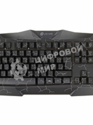 Комплект клавиатура+мышь Oklick HS-HKM100G проводной, USB, 2400 DPI, чёрный