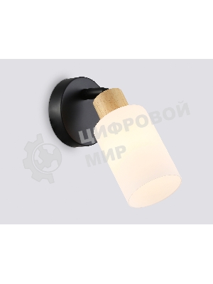 Светильник Ambrella light TR8720 BK/WD черный/дерево E14 max 60W 175*100*160