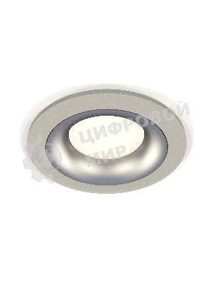 Комплект встраиваемого светильника Ambrella light XC7623004 SGR/MCH серый песок/хром матовый MR16 GU5.3 (C7623, N7013)