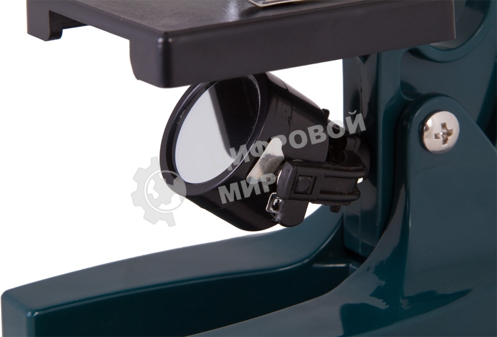 Микроскоп Levenhuk LabZZ M1 монокуляр 100-300 на 3 объектива зеленый/оранжевый