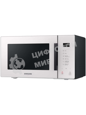 Микроволновая печь Samsung MG23T5018AE/BW белый, 23 л, 800 Вт, переключатели - сенсор