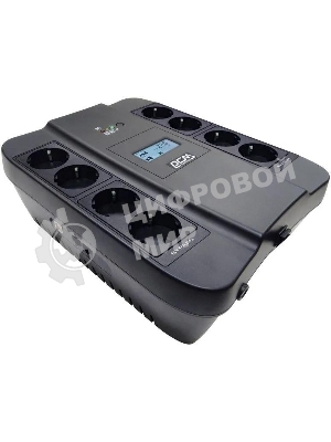 Источник бесперебойного питания Powercom SPIDER, Интерактивная, 900 ВА/540 Вт, Tower, Schuko, LCD, Serial+USB, USB