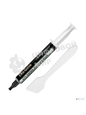 Термопаста ExeGate ETТ-3WMK Standard PLUS (3,2 Вт/(м•К), 3г, шприц с лопаткой)