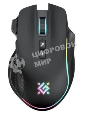 Мышь беспроводная Defender Thunder GM-213 черный, 1600 dpi, радиоканал, USB, кнопки - 8