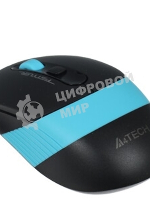 Мышь беспроводная A4Tech Fstyler FG10 черный/синий, 2000 dpi, радиоканал, USB, кнопки - 4