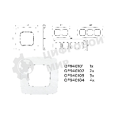 Рамка OMEGA Opera (Белый мрамор) 3-ая OF940103