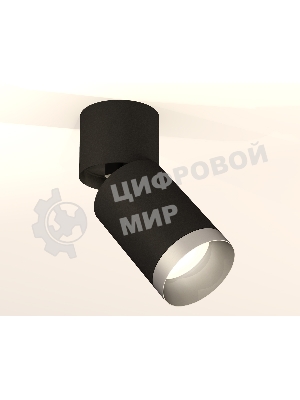Светильник Ambrella Light XM6313043 SBK/BK/MCH черный песок/черный/хром матовый MR16 GU5.3 (A2221, C6313, N6133)