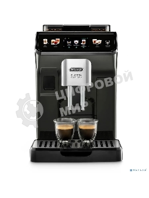 Кофемашина автоматическая DeLonghi ECAM450.55.G черный, исп. кофе - зерновой/молотый, 1.8 л, 1450 Вт, 19 бар