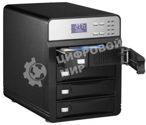 Внешний корпус для HDD AgeStar 3C4B3A1 SATA II алюминий черный LCD 3.5
