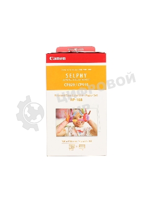 Набор Canon RP-108 (8568B001) бумага (10x15см) и цветные красители для SELPHY CP1200. 108 страниц.