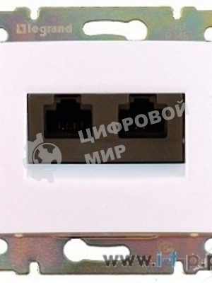 Компьютерная двойная розетка Legrand Valena 774231, белая RJ45 5 кат UTP