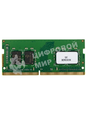 Оперативная память Patriot Signature, DDR4, 4GB (1x4 GB), 2400 MHz, CL17, SO-DIMM