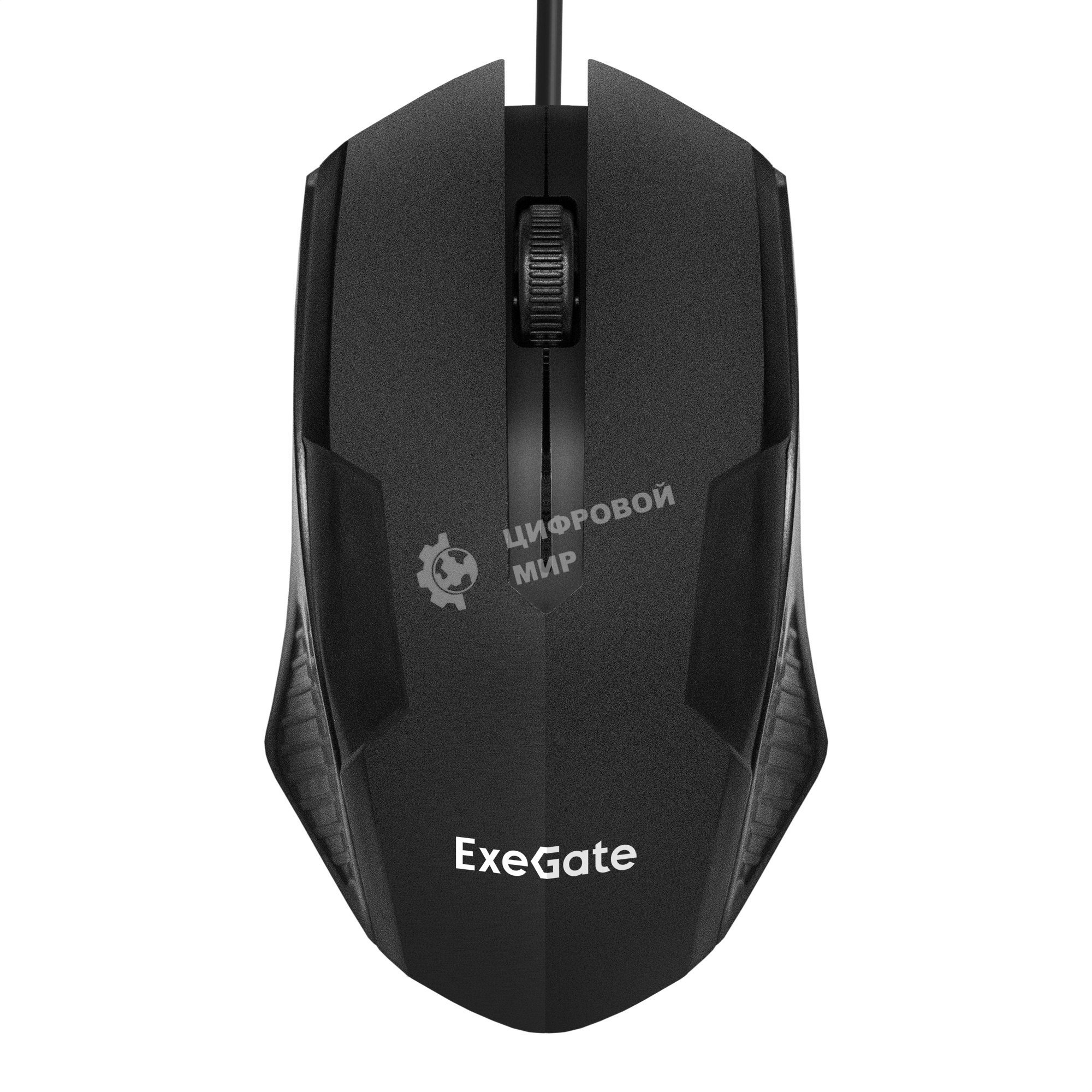 Мышь проводная ExeGate SH-9025L OEM черный, 1000 dpi, USB, кнопки - 3