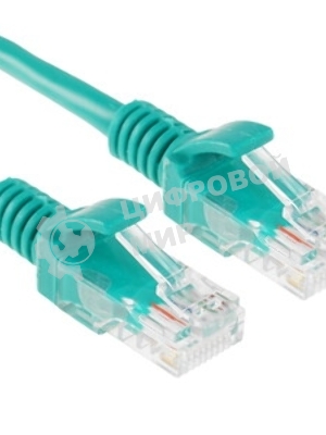 Патч-корд ExeGate UTP-RJ45-RJ45-5e-5M-GN, UTP, cat.5e, 5м, зеленый