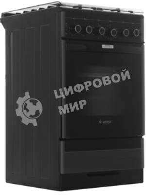Плита газовая Gefest ПГ 5300-02 0046 черный, конфорок 4 шт, духовка 52 л, 50 см x 85 см x 58.5 см