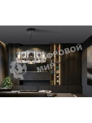 Светильник Ambrella light LH31024 GR/SM серый/дымчатый 56W 3000K D570*150